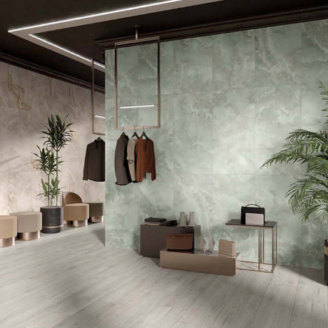 Gres szkliwiony włoski Antica Ceramica Rubiera ONYX GREEN mat 60x120